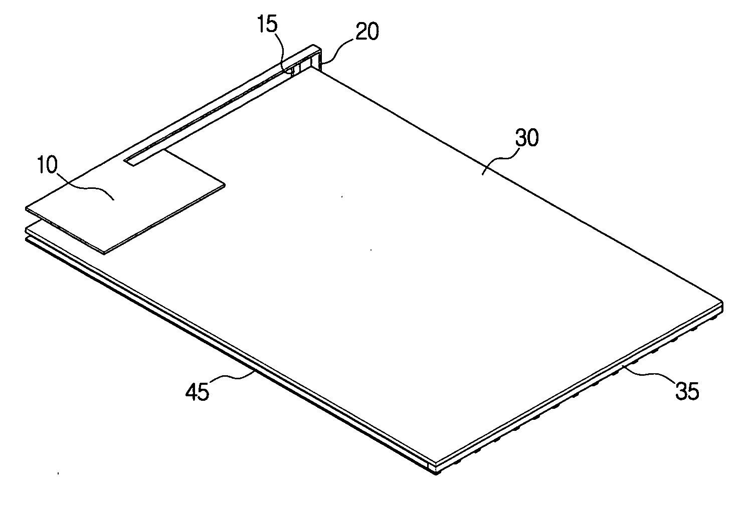 Mobile terminal and mobile terminal antenna for reducing electromagnetic waves radiated towards human body