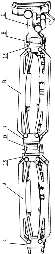 Upper limb exoskeleton storing energy by virtue of linear spring with adjustable load