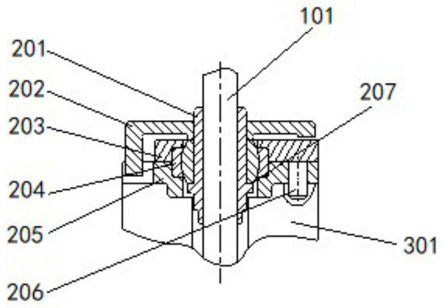 Measuring device for aerodynamic parameters of engine flow field