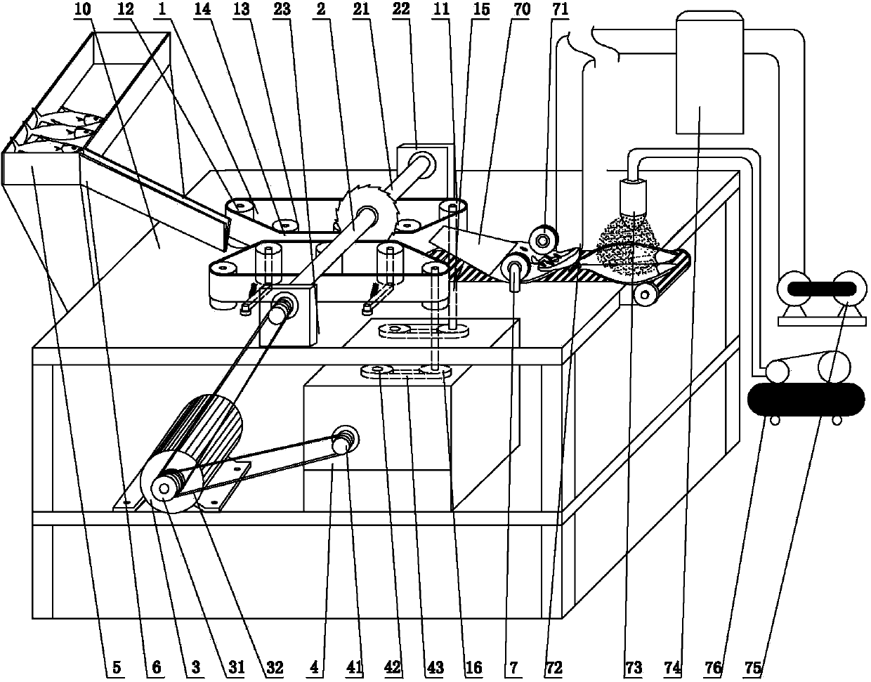 Full-automatic fish cutting machine