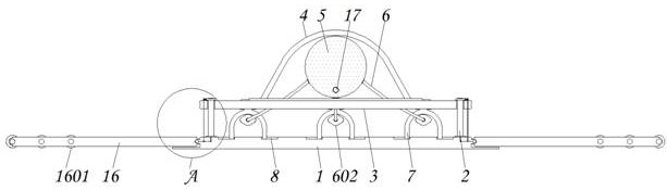 Protective municipal pipeline laying device with pressure relief structure