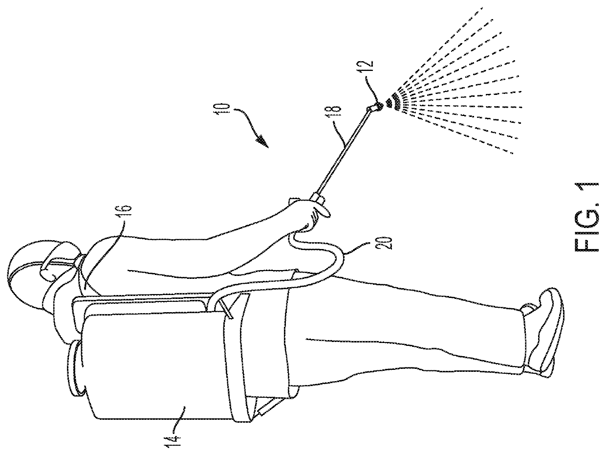 Wide angle spray nozzle