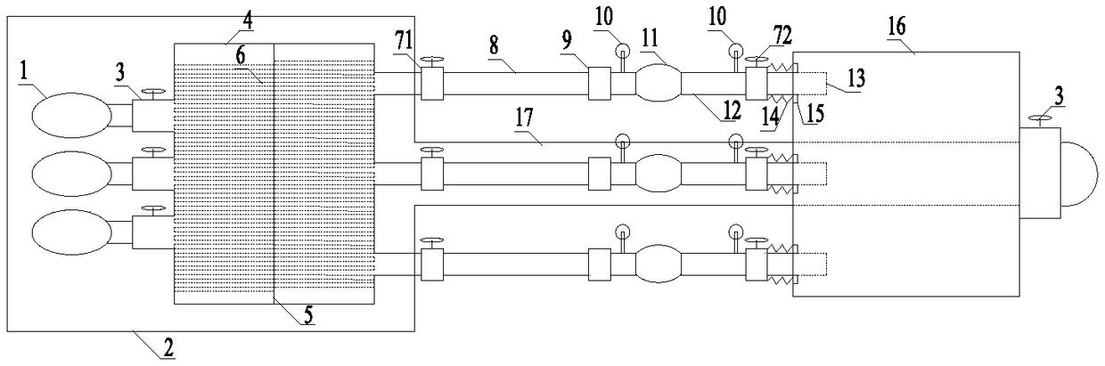 Multi-function hydraulic characteristic and cavitation performance test device of valve