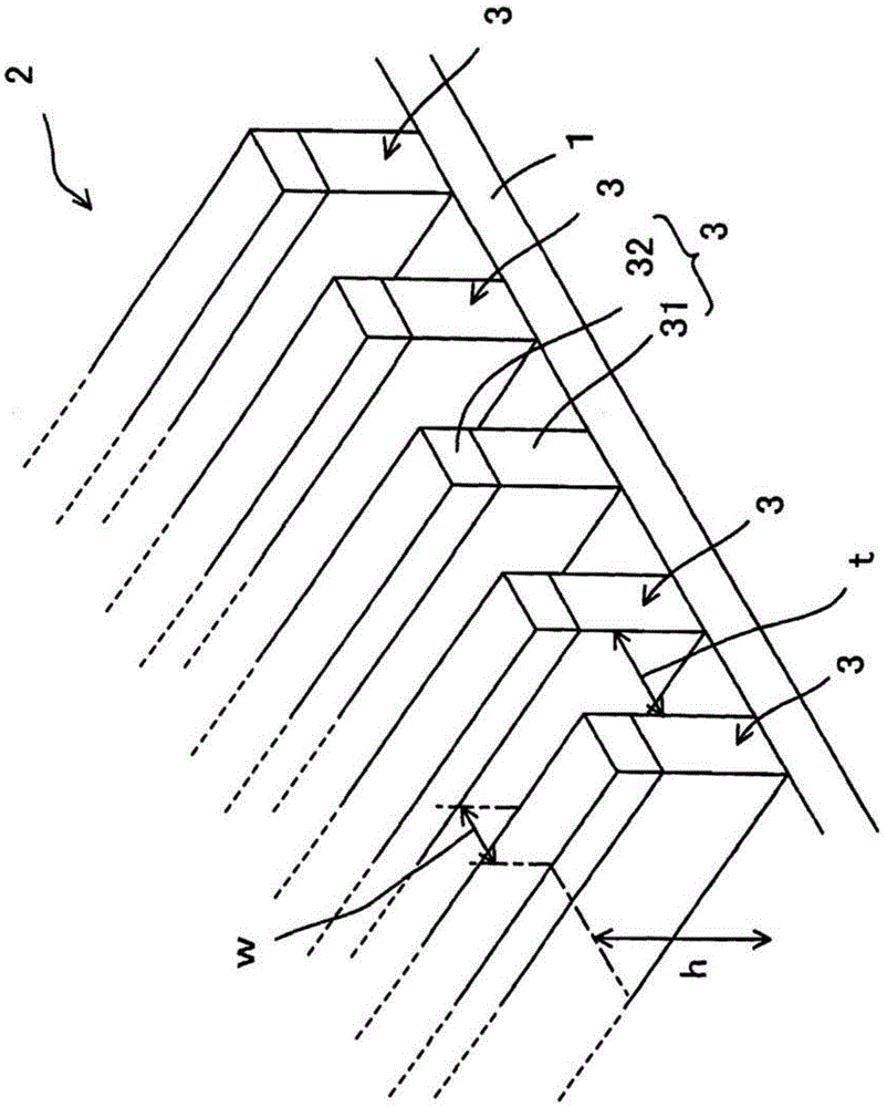 Grid polarizing device and method for manufacturing grid polarizing device