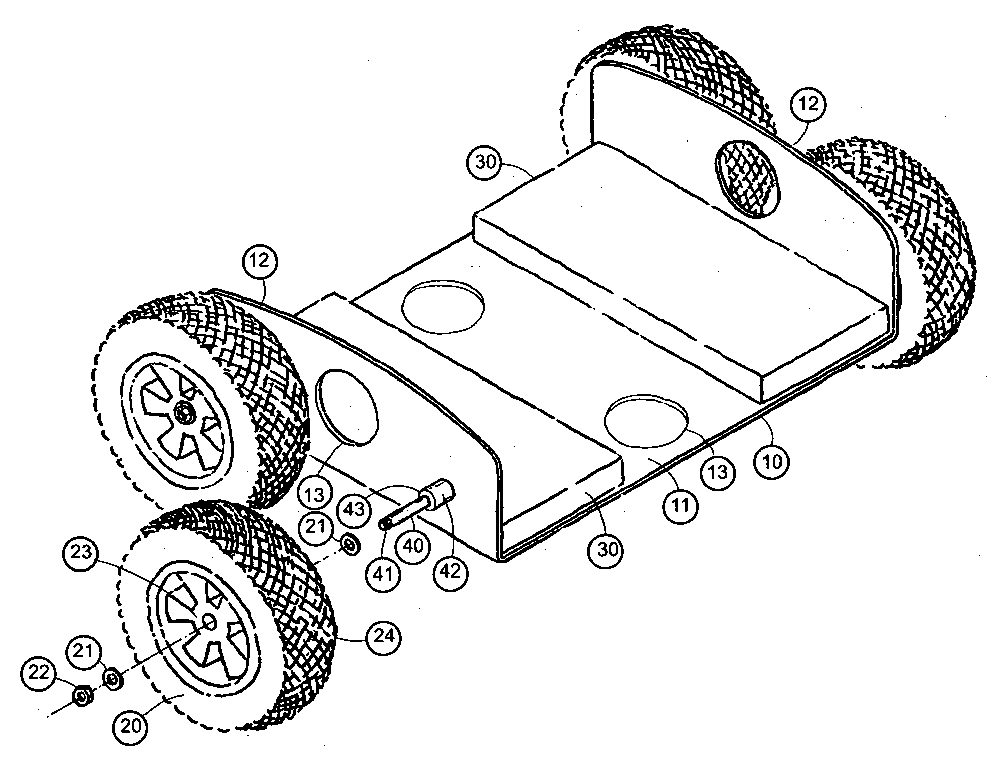 Small space rough terrain mobility transport