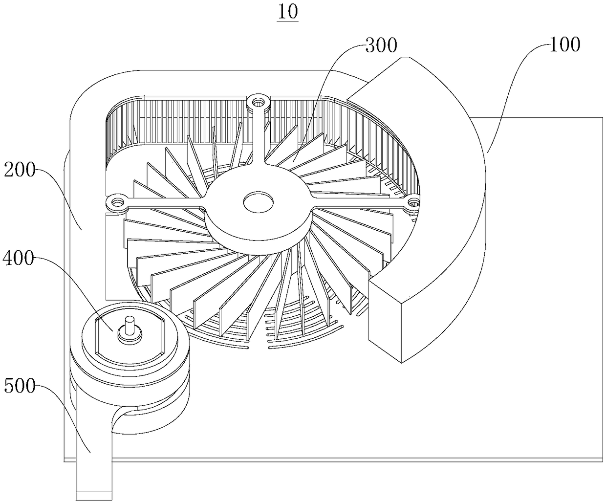 Ejection-out type heat radiating device and electronic calculation equipment