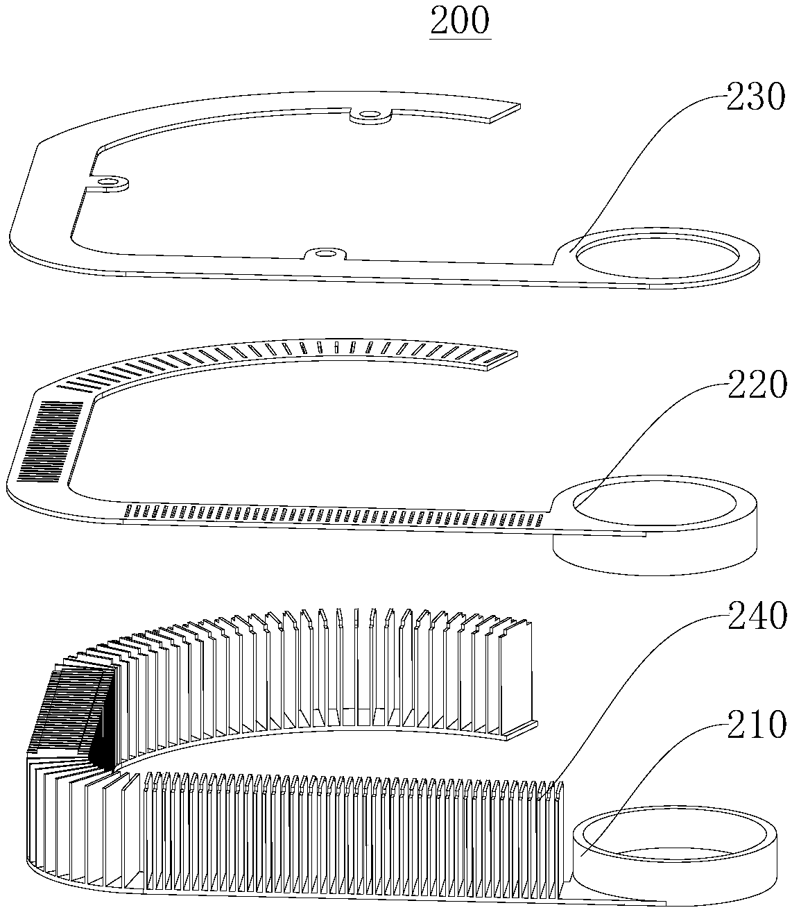 Ejection-out type heat radiating device and electronic calculation equipment