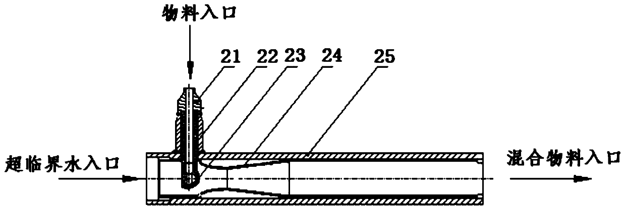 Nano metal powder preparing device and method based on supercritical hydro-thermal synthesis technology