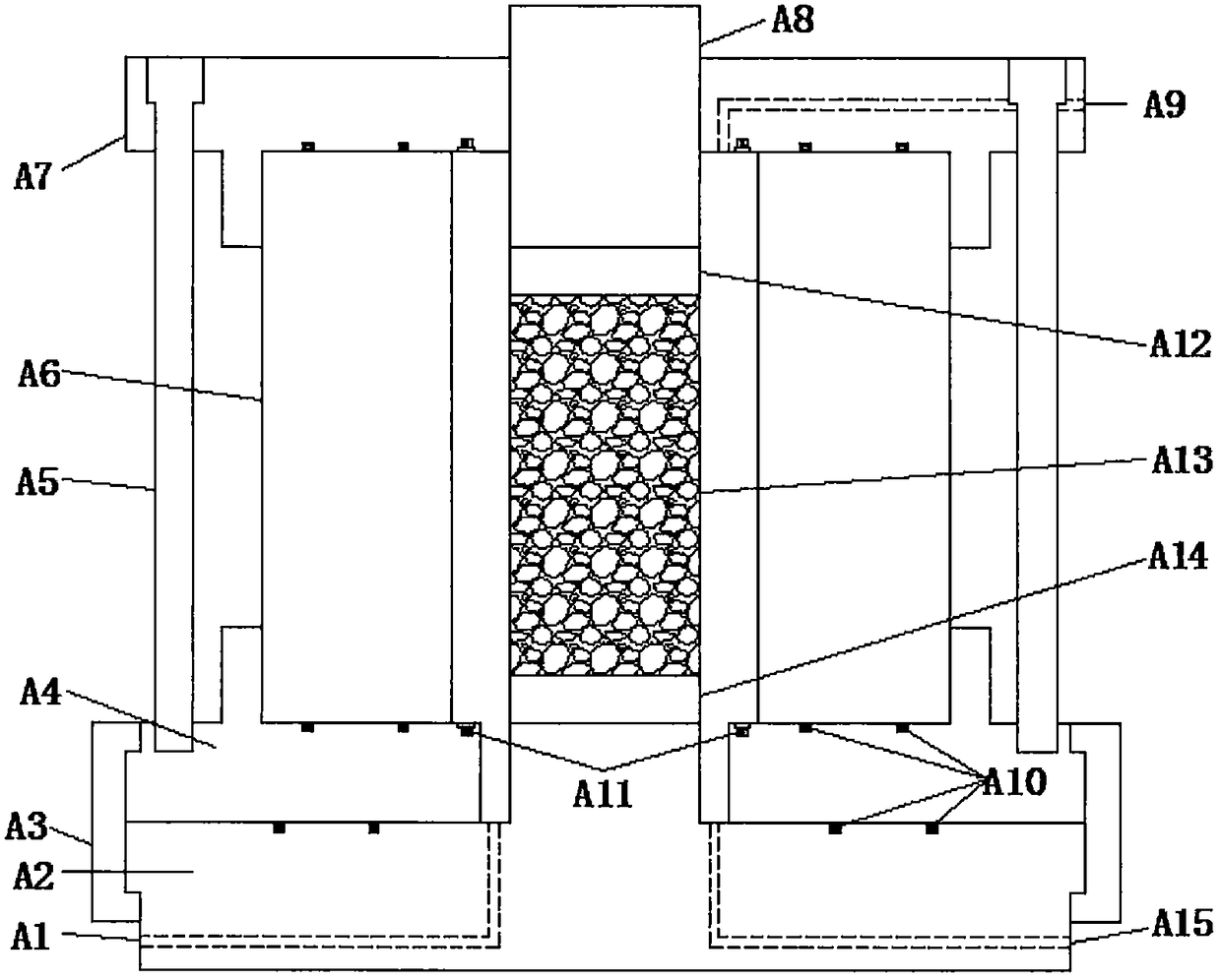 Full-transparent water circulation pressure chamber for rock test