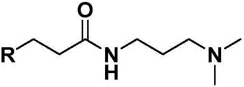 Preparation method of long-chain alkyl amidopropyl dimethylamine with CO2 responsiveness