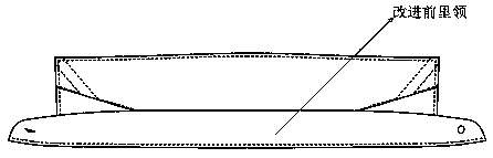 Three-dimensional method of shirt front collar