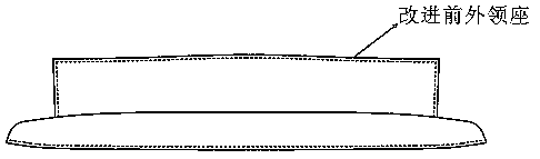 Three-dimensional method of shirt front collar