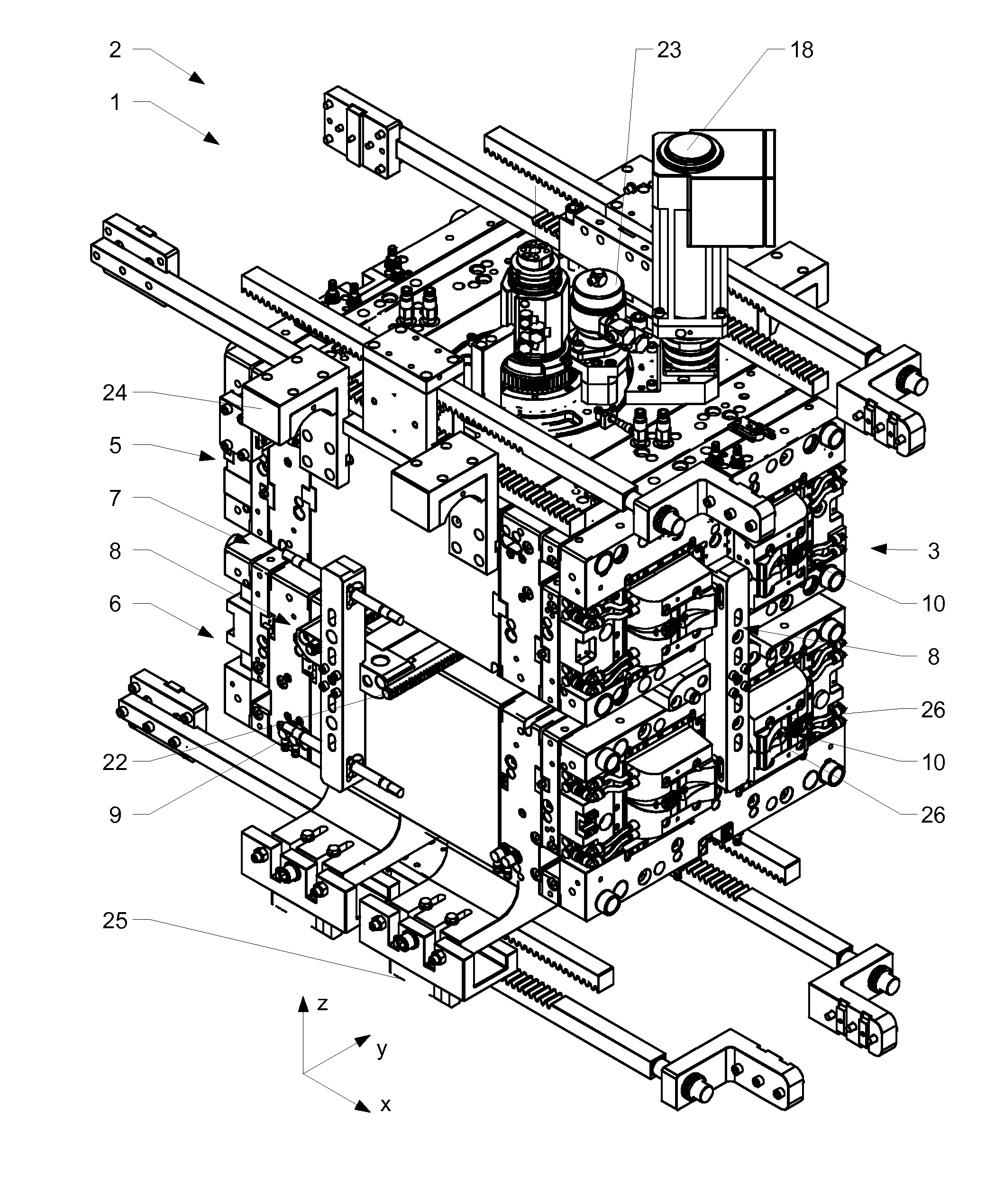 Injection moulding device