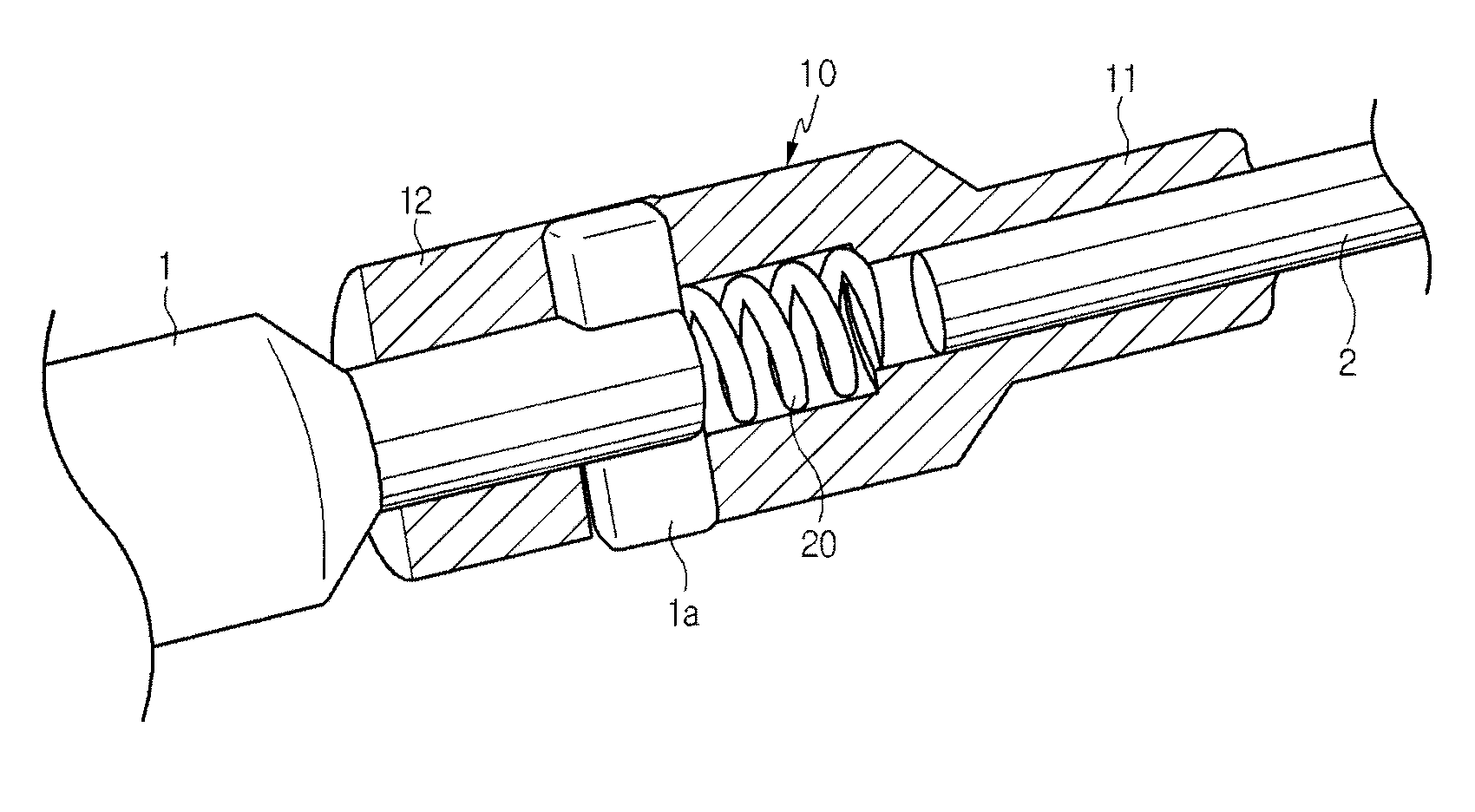 Connecting device of parking cable for electric parking brake