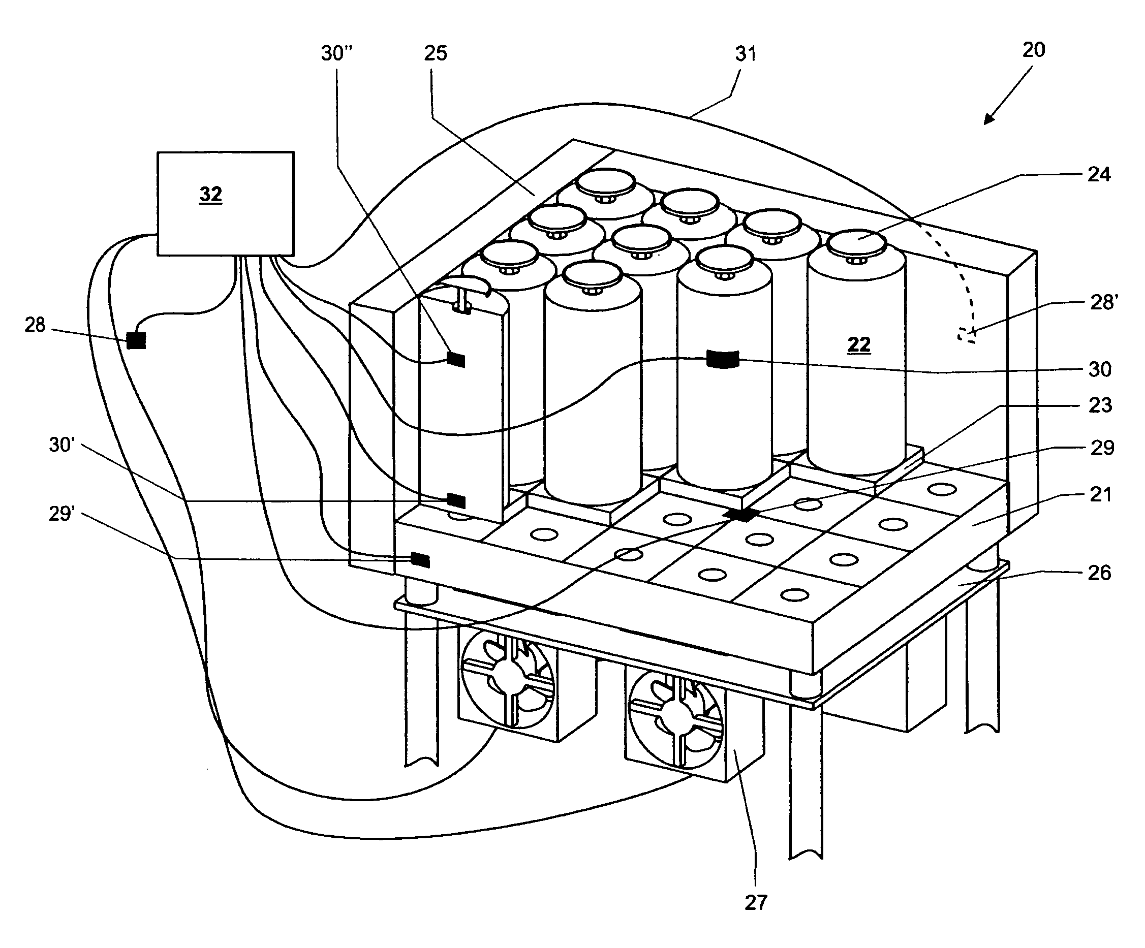 Multi-module weighing system with temperature control