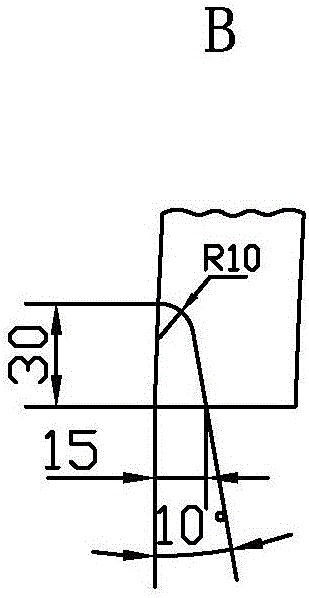 Nuclear power semi-ring machining method