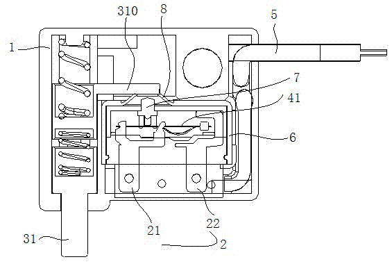 Long-stroke water-proof microswitch