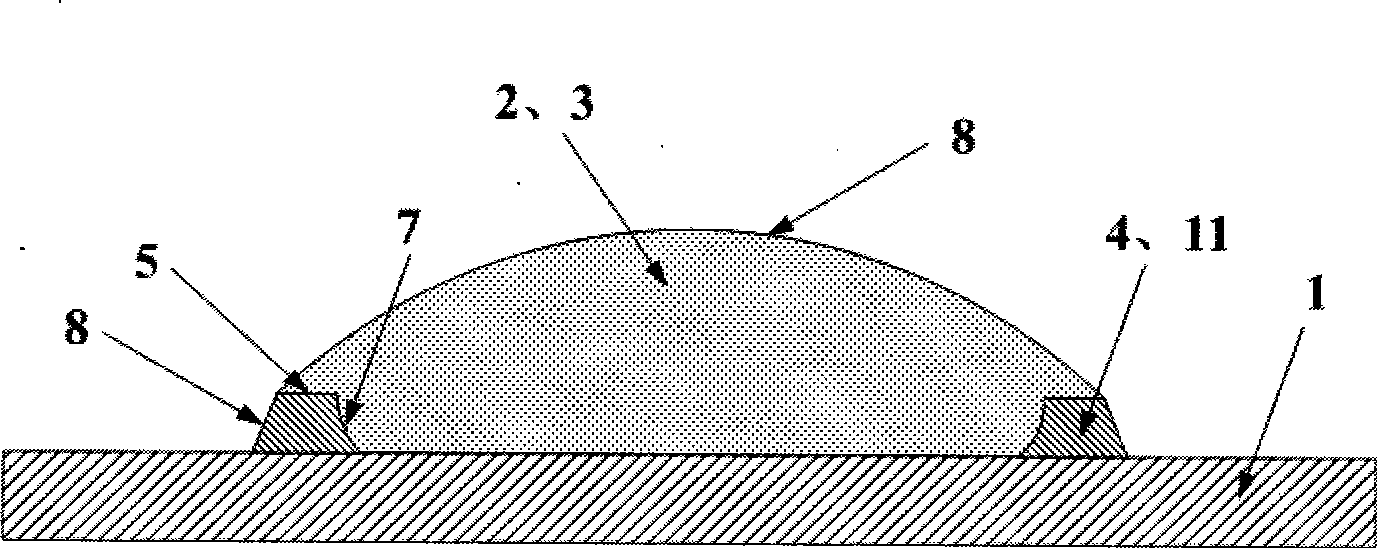 Encapsulation structure and method for white light emitting diode device