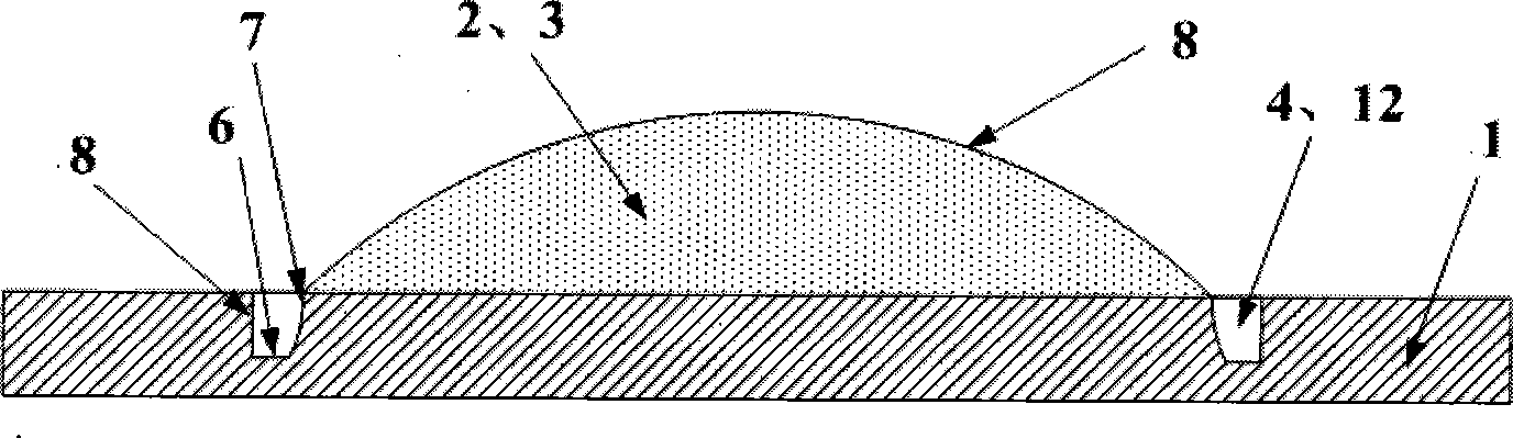 Encapsulation structure and method for white light emitting diode device