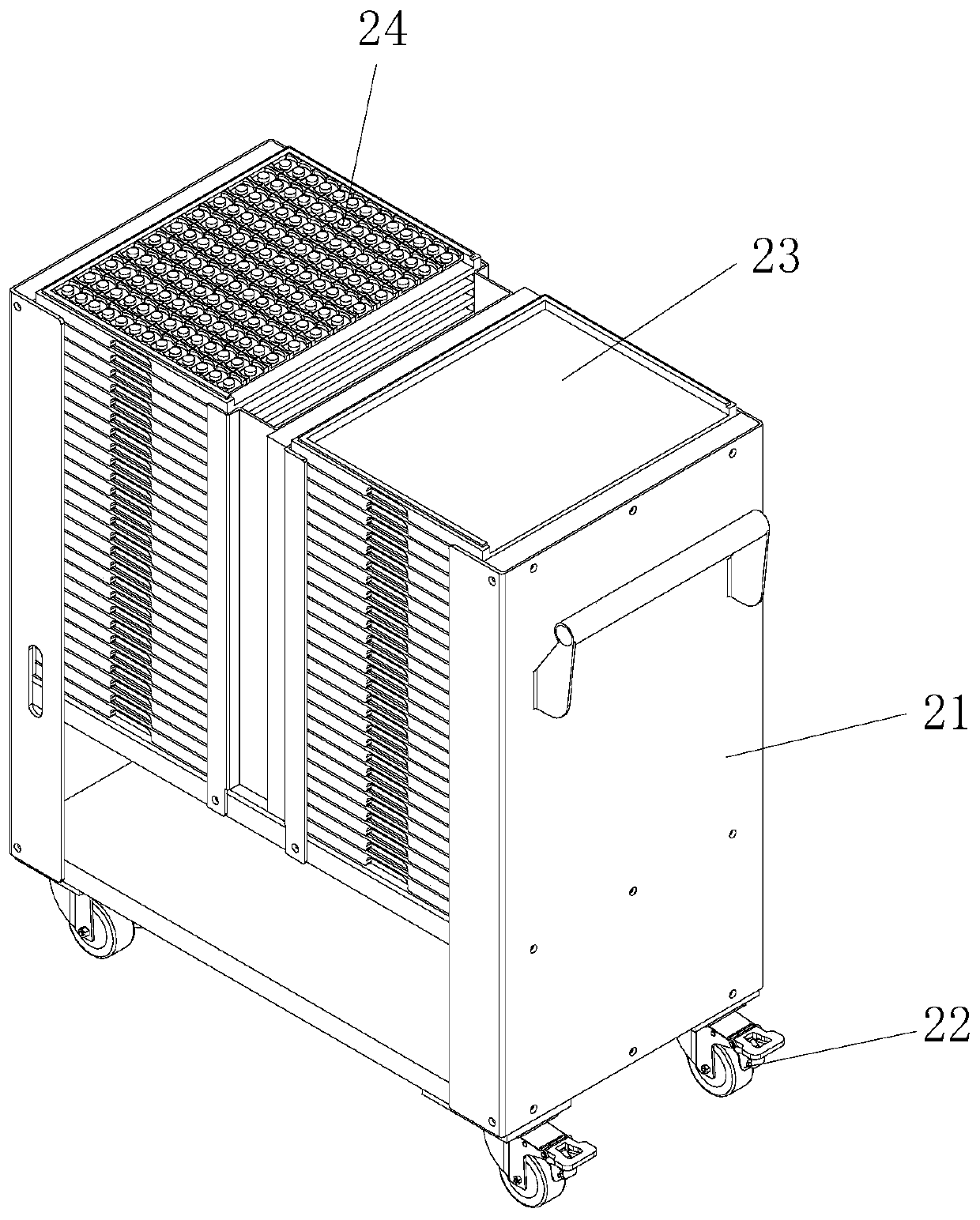 Small product batch feeding device and implementation method thereof