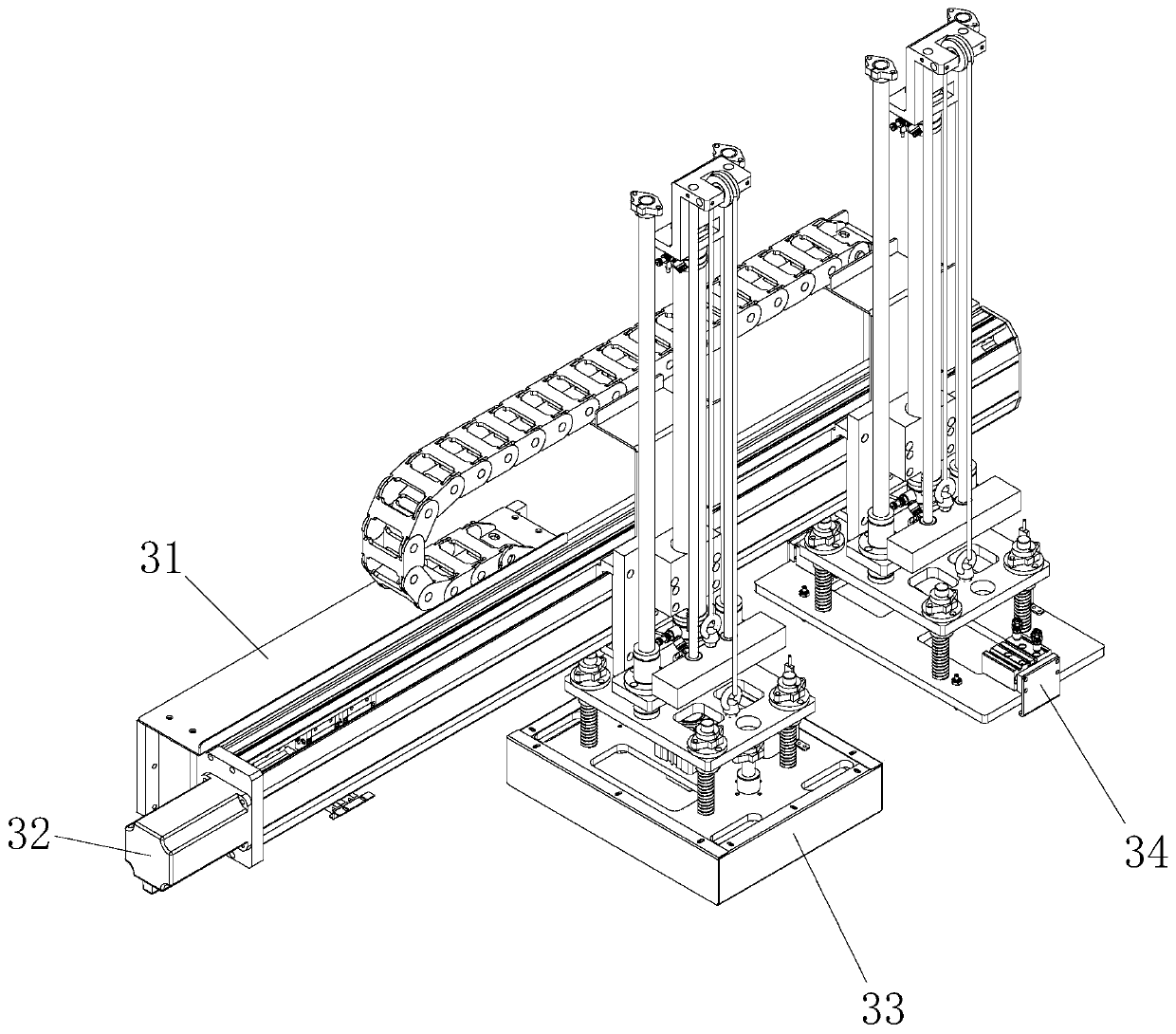 Small product batch feeding device and implementation method thereof