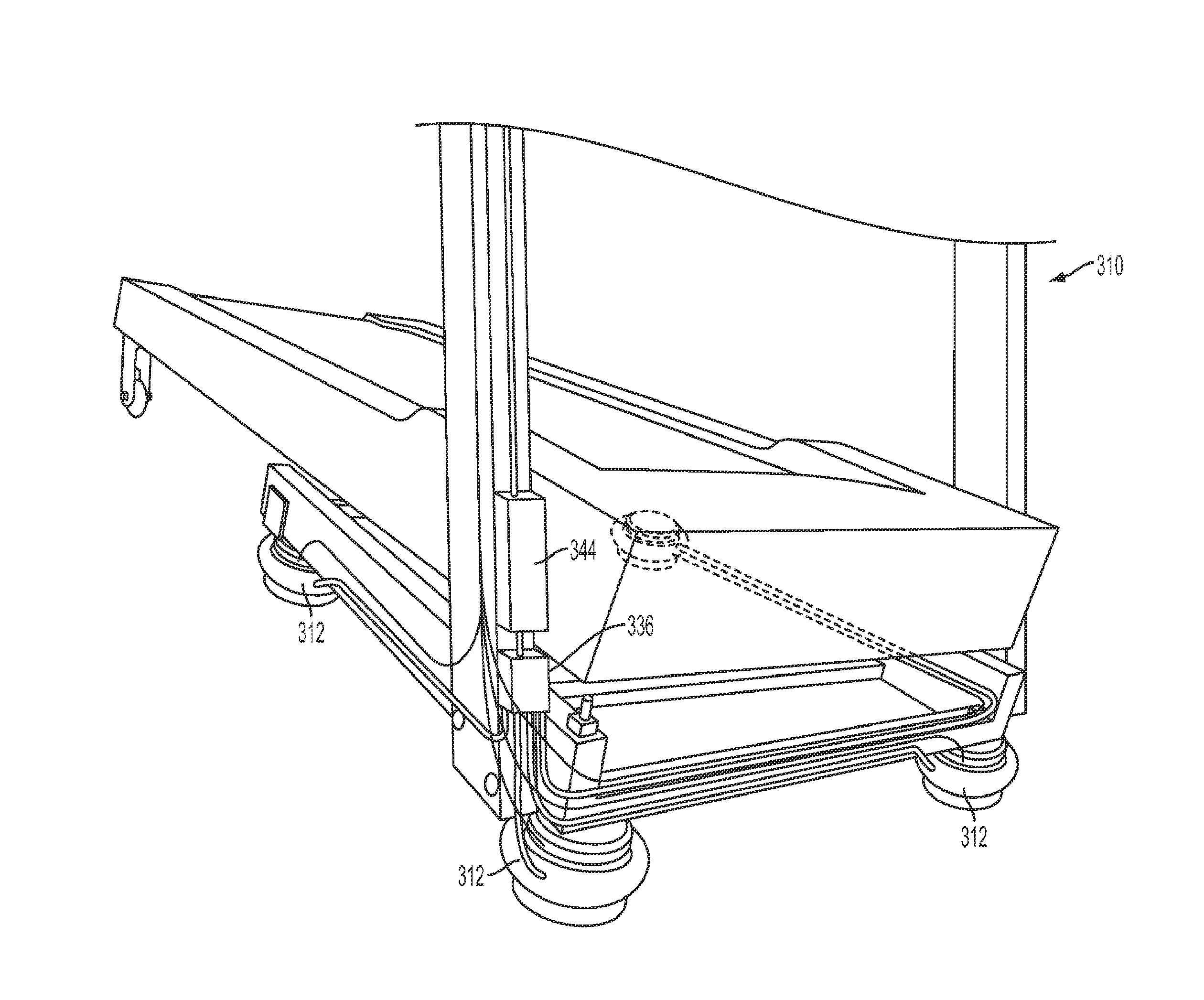 Shock-absorbing treadmill