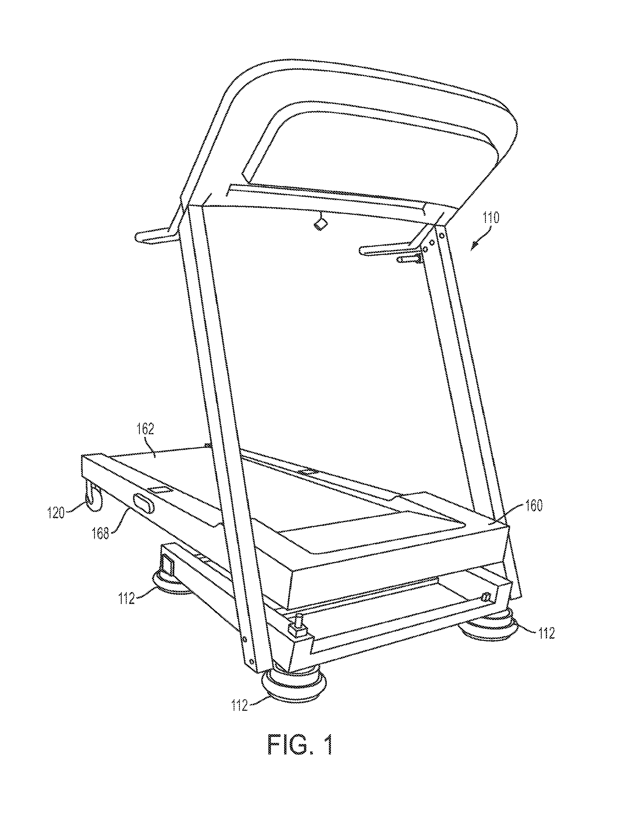 Shock-absorbing treadmill