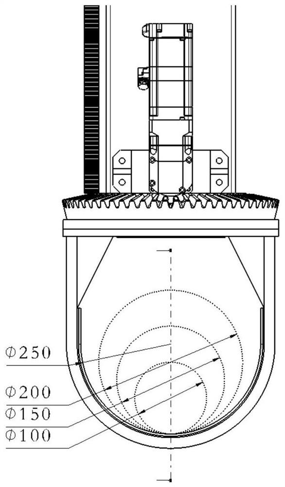 An optical fiber preform horizontal transport device