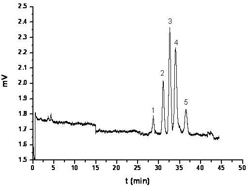 Mesoporous material coating based open-tubular capillary chromatographic column and preparation method thereof