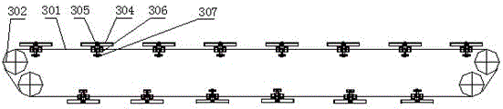 Stepping all-directional valve cleaner