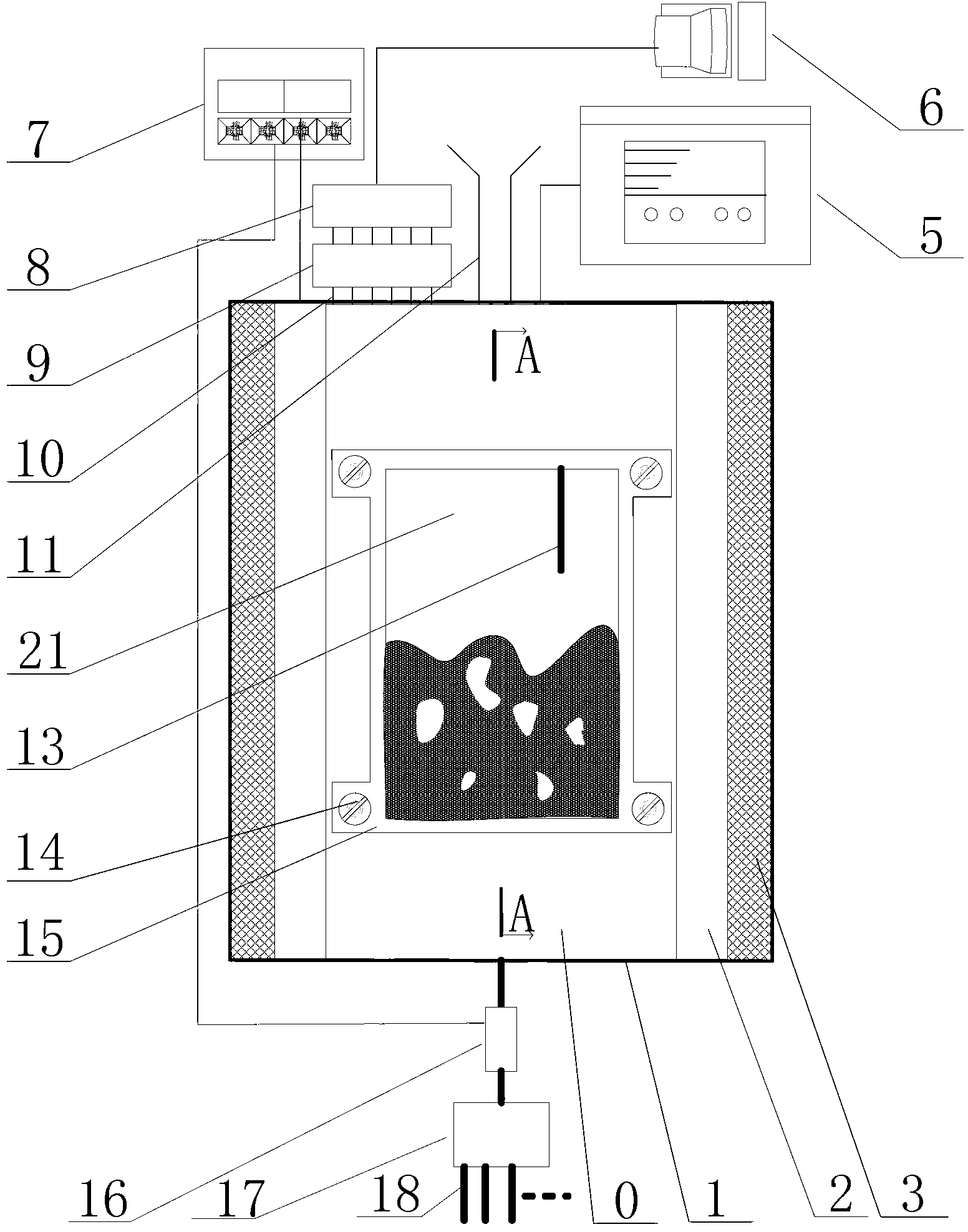 Visual high-temperature fluidized bed