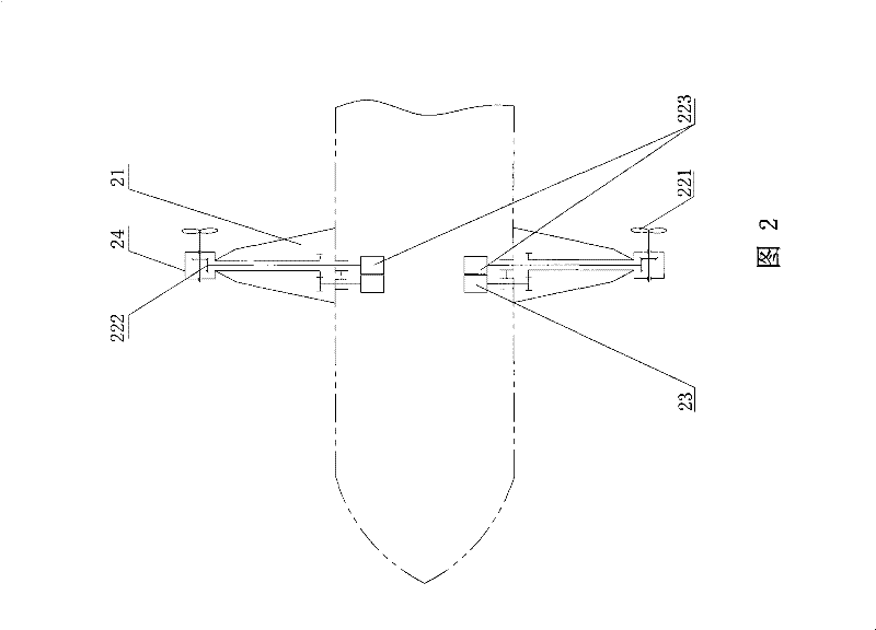 Tilt rotor vector propulsion device used in underwater propeller