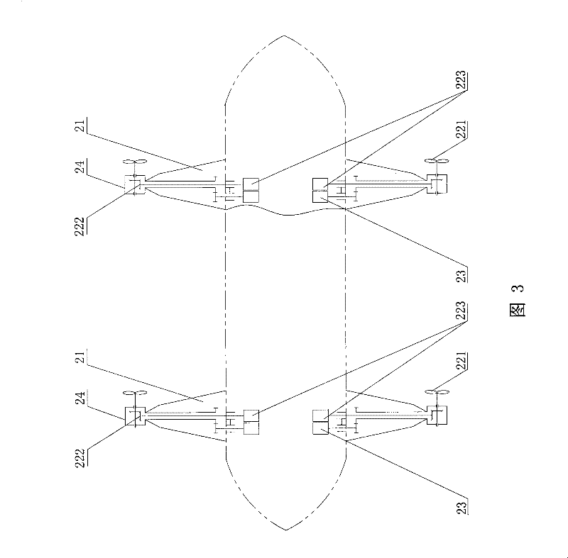 Tilt rotor vector propulsion device used in underwater propeller