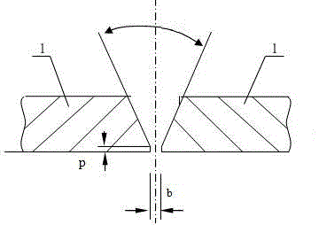 Double-side double-arc welding process for root layer of pipeline