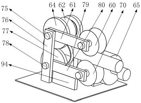 Deicing mechanism on single high voltage power line