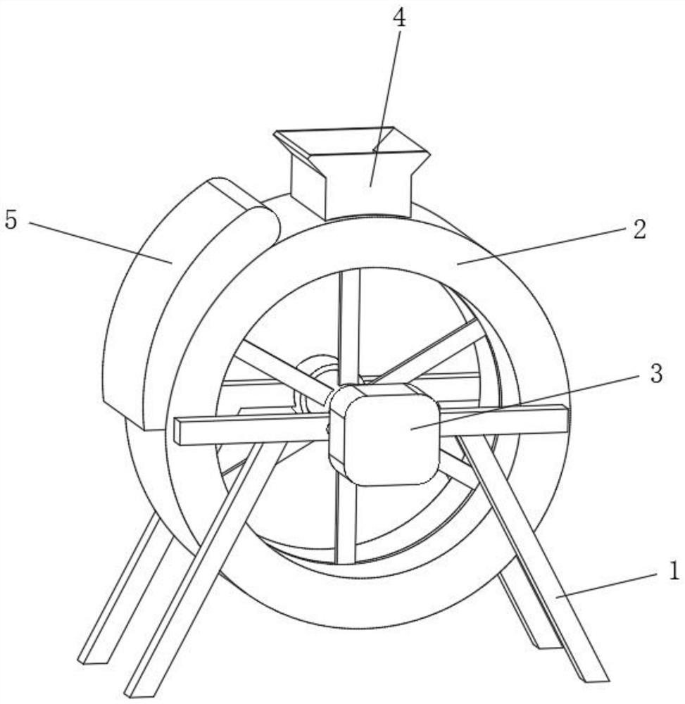 A construction aggregate separation processing device