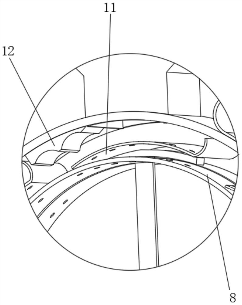 A construction aggregate separation processing device