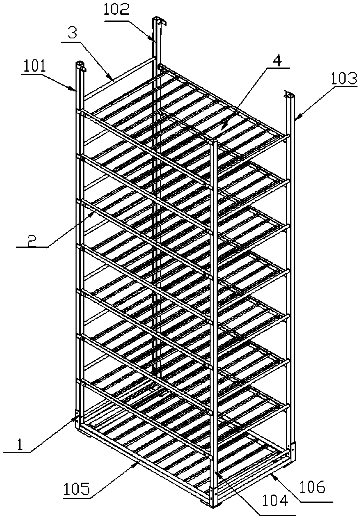 Special multifunctional grifola frondosa bed frame for experiment