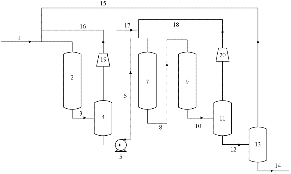 Hydrotreating method of high-acid high-calcium heavy crude oil