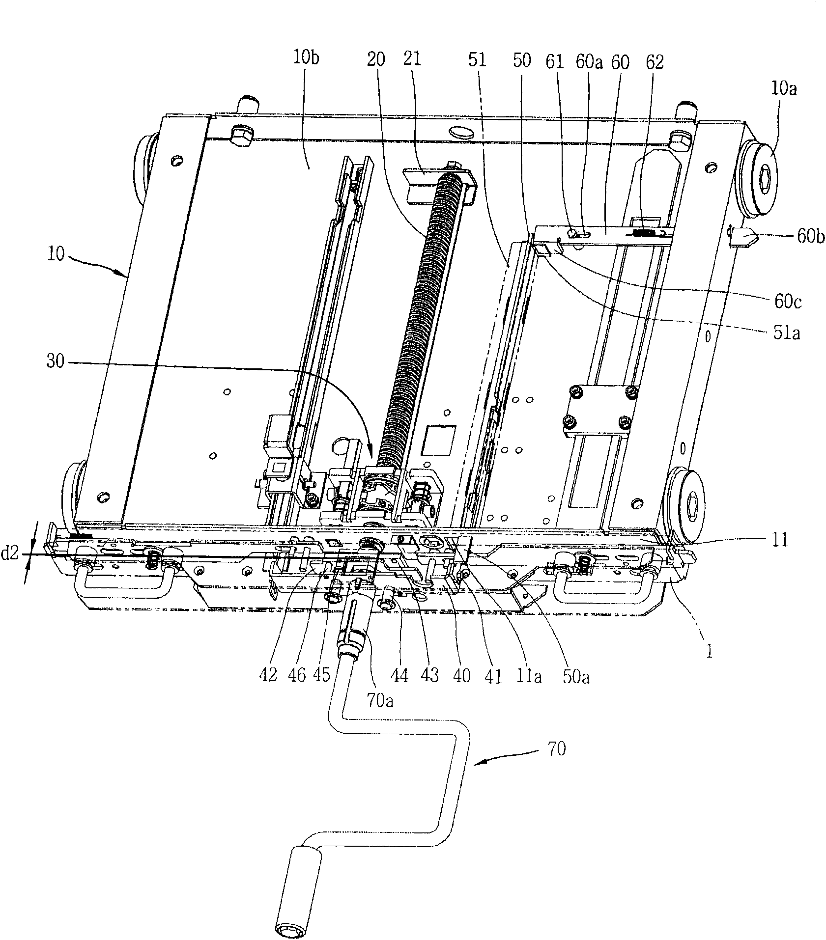 Interlock apparatus of ground switch for vacuum circuit breaker