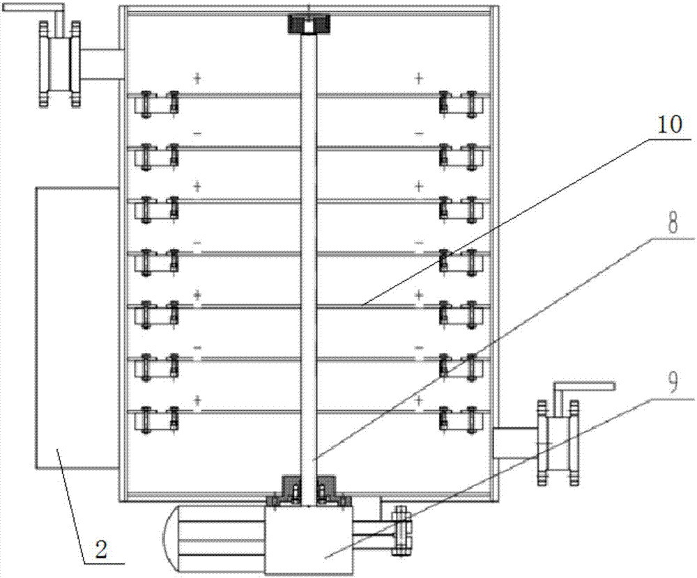 Intelligent scale precipitating equipment with self-cleaning function for plate electrodes