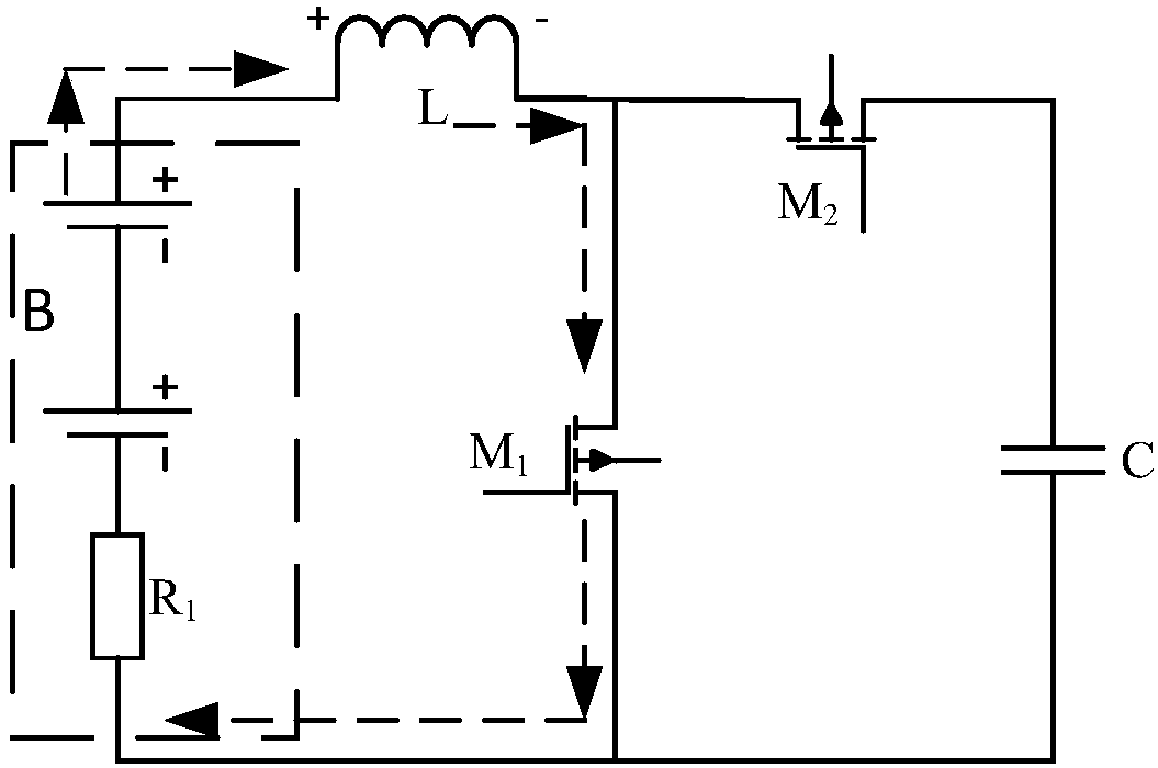 Lithium ion battery low-temperature alternating current heating device for electric bicycle