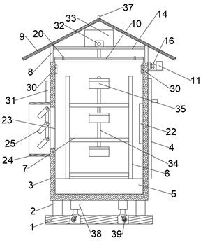 High-voltage power distribution cabinet with multiple protection effects