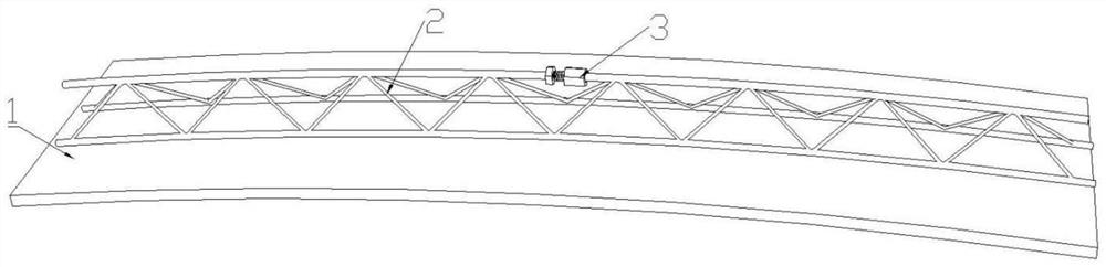 Steel bar truss structure resisting downwarping through upper chord jacking device and application of steel bar truss structure