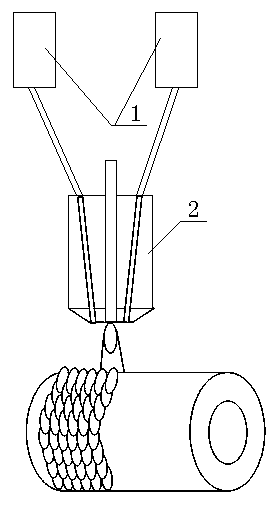 Preparation method for protective coating of zinc pan roller sleeves and bushes