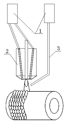 Preparation method for protective coating of zinc pan roller sleeves and bushes