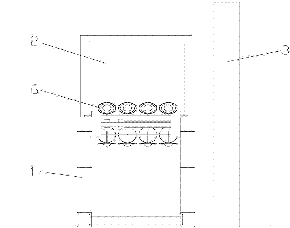 Vertical cotton glue sprayer