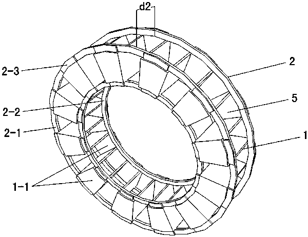 Magnetic gear structure capable of improving production efficiency