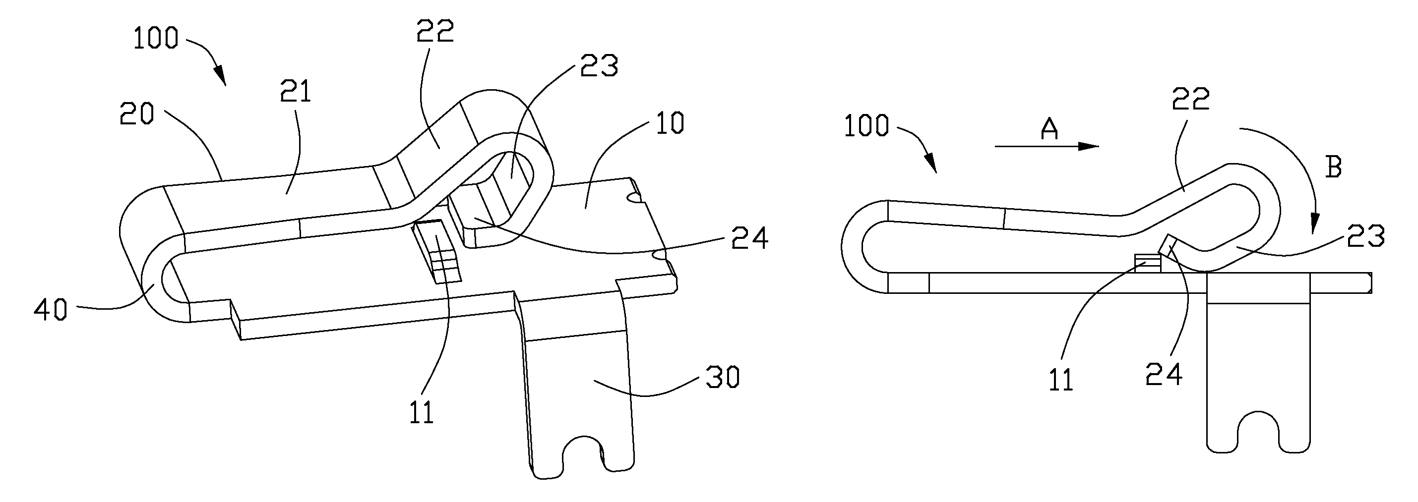 Audio jack connector having low insertion force and high ejection force