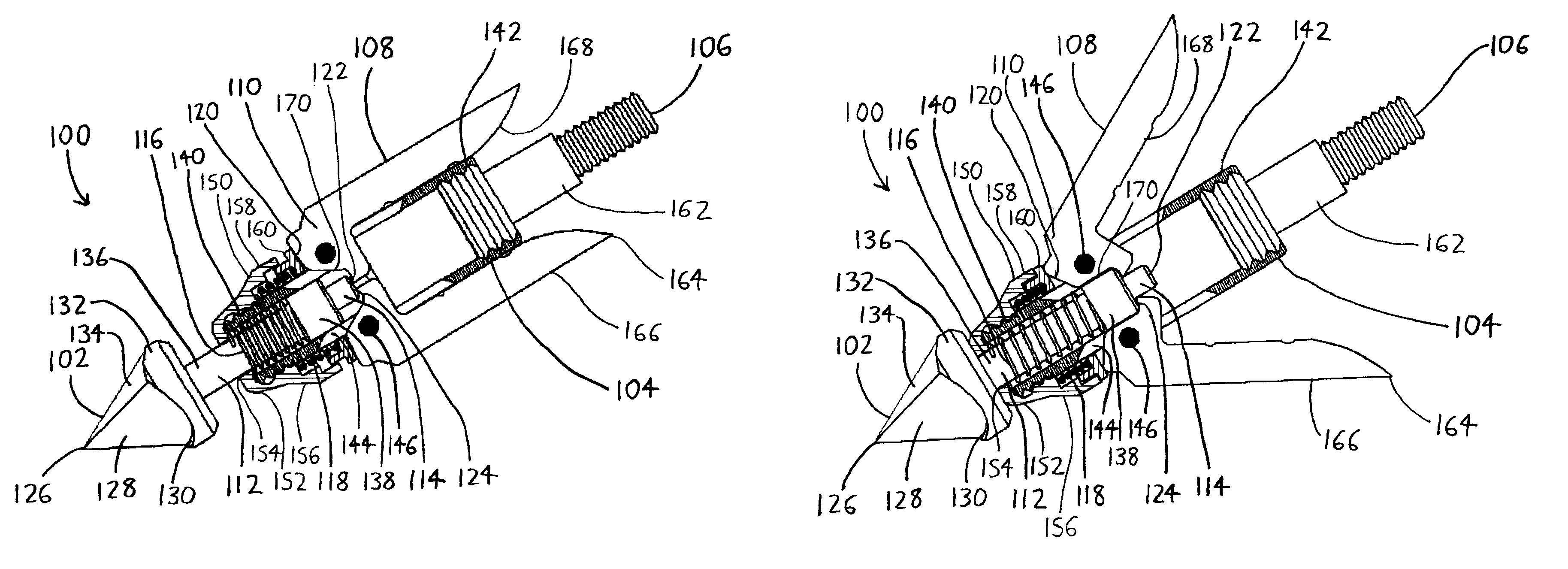 Arrowhead with unfolding blades